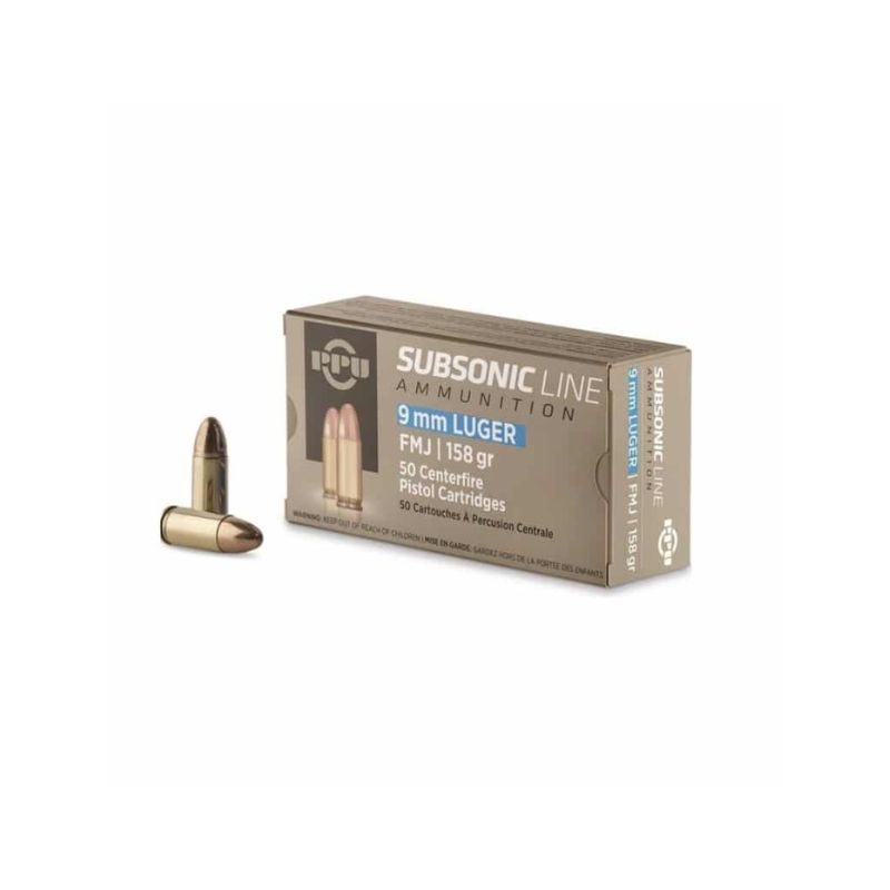 9x19mm SUBSONIC FMJ 10,2g